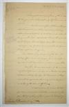 (AMERICAN REVOLUTION--NEW YORK.) Elliot, Andrew. Letter negotiating for a large-scale exchange of prisoners.